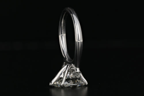 Platinum 3CT antique pear diamond 3.64CTW IGI Certified - Queen May