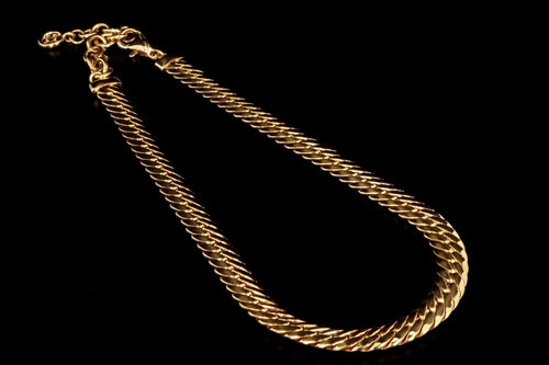 Vintage Givenchy Gold Toned Curb Link Chain Necklace - Queen May