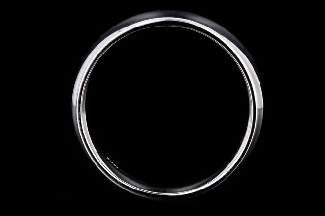 14K White Gold Men's Comfort Fit 6mm Band Size 9 - Queen May