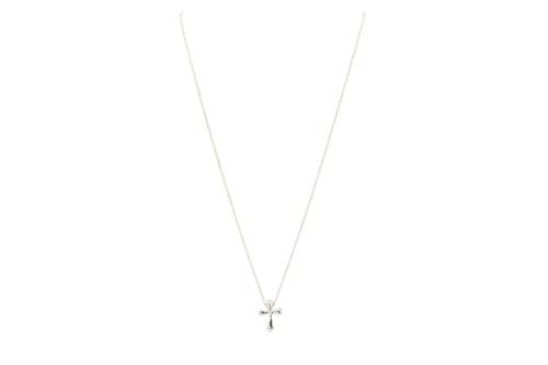 Tiffany & Co. Sterling Silver Cross Pendant Necklace - Queen May
