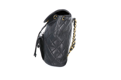 Chanel Lambskin Vintage Quilted Double CC  Backpack - Queen May