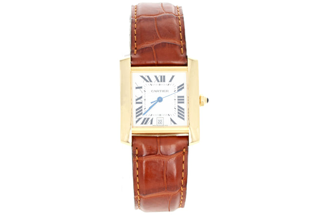 18k Gold Cartier Tank Francaise 1840 - Queen May