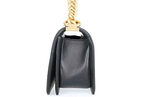 Chanel Exotics  Small Boy Bag Black Python Molurus Leather - Queen May
