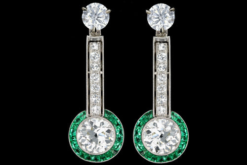 Art Deco Diamond and Emerald Enhancers - Queen May