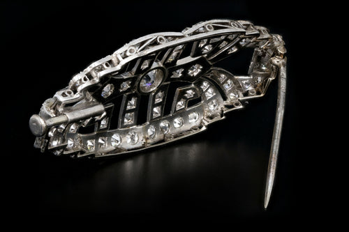 Platinum Art Deco 2.10 Carat Diamond Brooch - Queen May