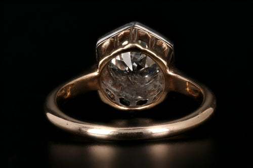 1.54 Carat Old European Diamond Rose Gold Engagement Art Deco Ring - Queen May