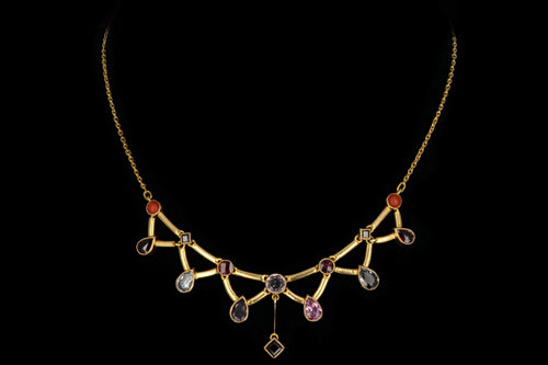 Modern 18K Yellow Gold with Gemstones - Queen May