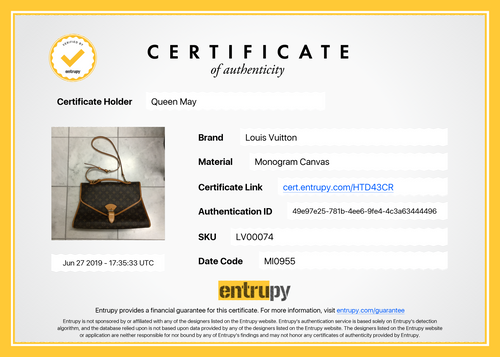 Louis Vuitton Monogram Beverly GM Shoulder Bag Entrupy Authenticated