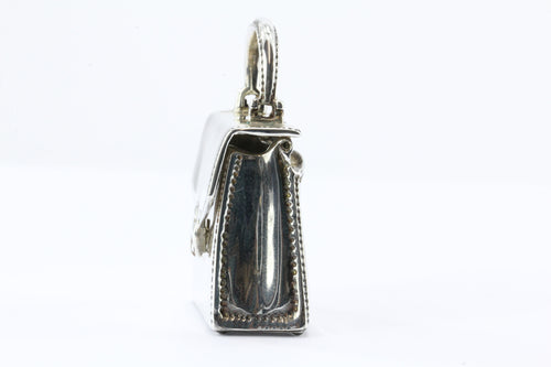 Tiffany & Co Sterling Silver Handbag Purse Pill Box Charm - Queen May