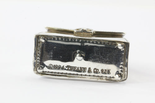 Tiffany & Co Sterling Silver Handbag Purse Pill Box Charm - Queen May