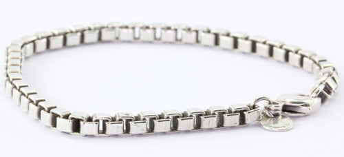 Tiffany Venetian Link Box Bracelet Sterling Silver - Queen May