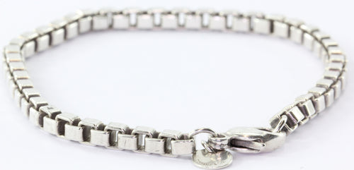 Tiffany Venetian Link Box Bracelet Sterling Silver - Queen May