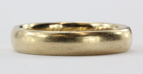 Antique Edwardian 14K Gold 1911 Dated Wedding Band - Queen May