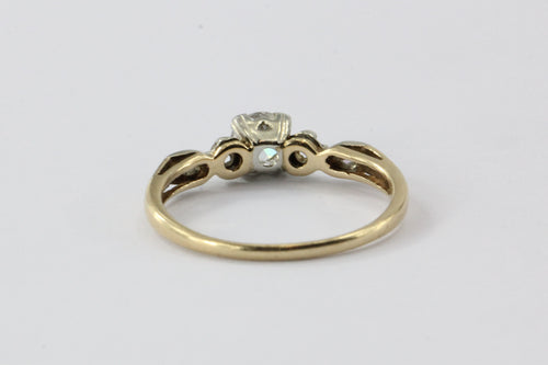 Antique 1/2 Carat Old European Diamond 14K Gold Engagement Ring - Queen May