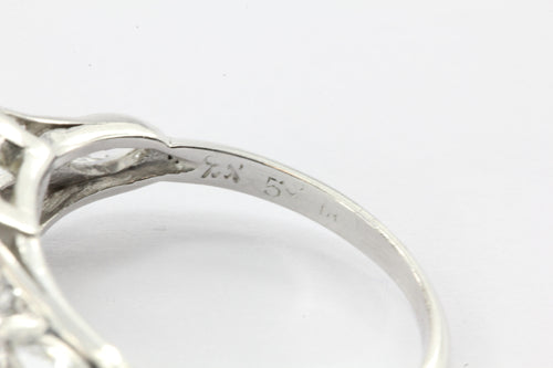 Art Deco Platinum 2.2 Carat Old European Diamond Engagement Ring Circa 1920's - Queen May