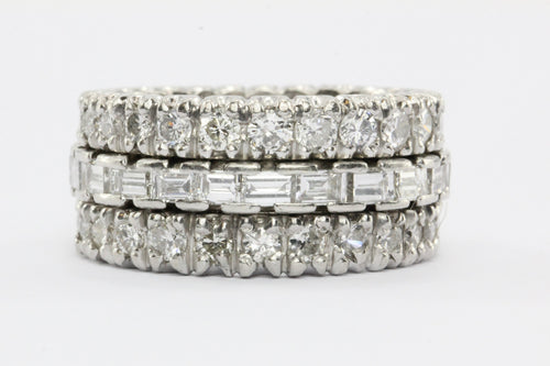 Platinum 4 CTW Diamond Eternity Band Ring Size 6 - Queen May
