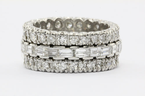 Platinum 4 CTW Diamond Eternity Band Ring Size 6 - Queen May