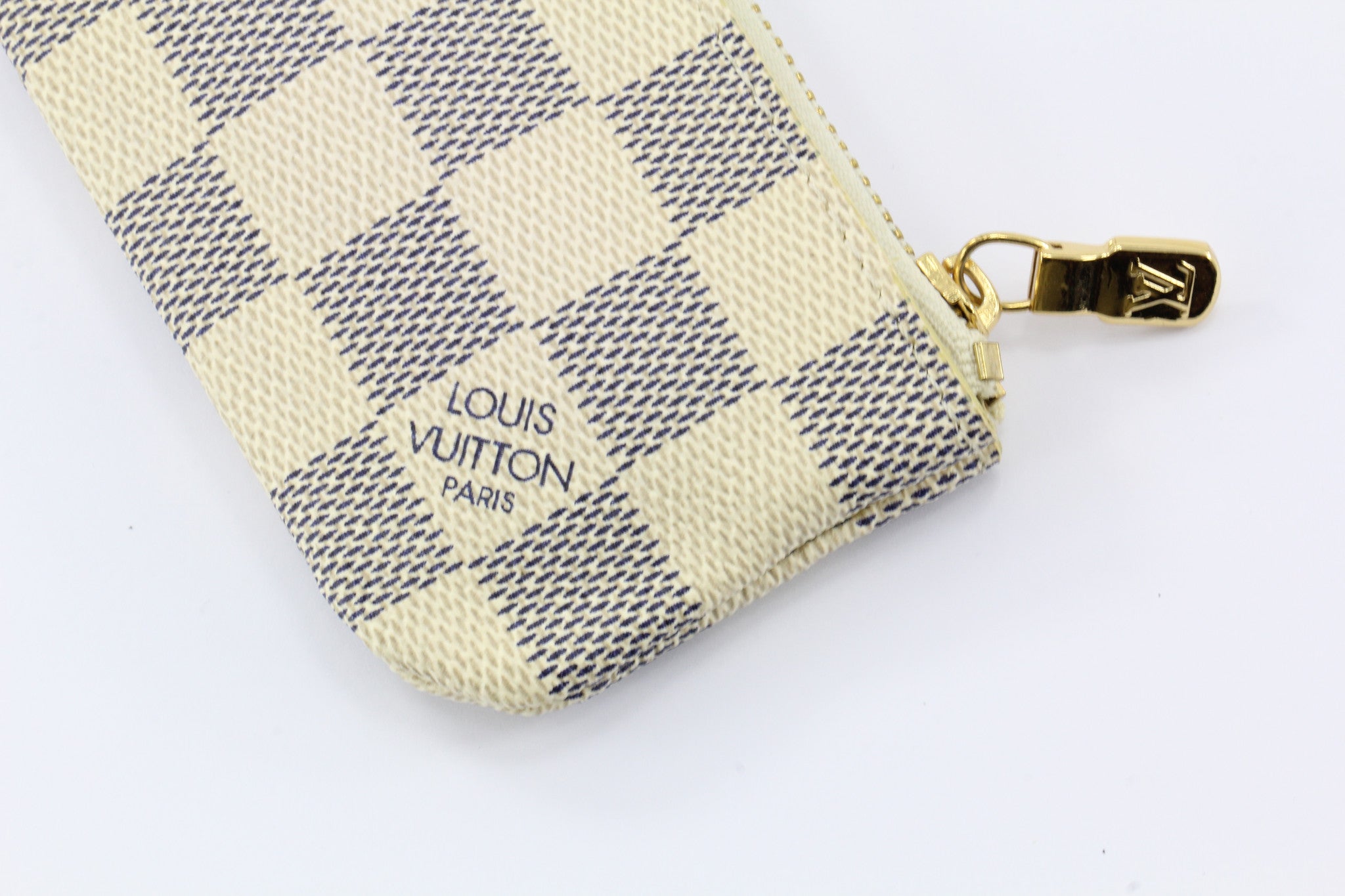 Louis Vuitton Key Pouch Damier Azur White/Blue