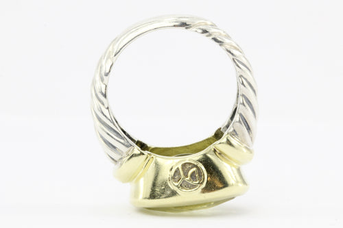 David Yurman Lemon Citrine Large Noblesse Ring - Queen May