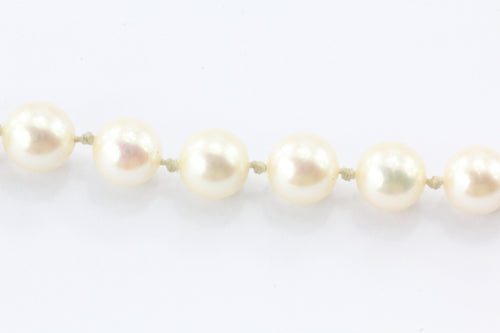 Vintage Mikimoto Cultured Essence Opera Length 6.5mm 14K Pearl Strand Necklace - Queen May