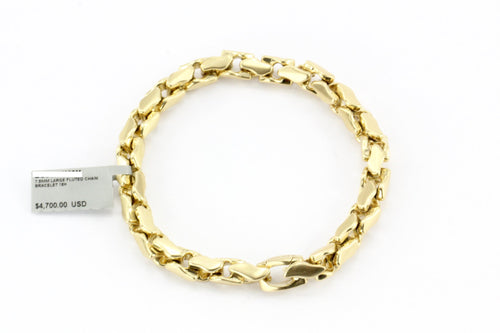 David Yurman 18K Yellow Gold Large Fluted Chain Bracelet - Queen May