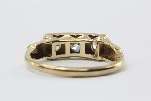 Antique Art Deco 14K Gold .75 CTW Old European Cut Diamond Engagement Ring - Queen May