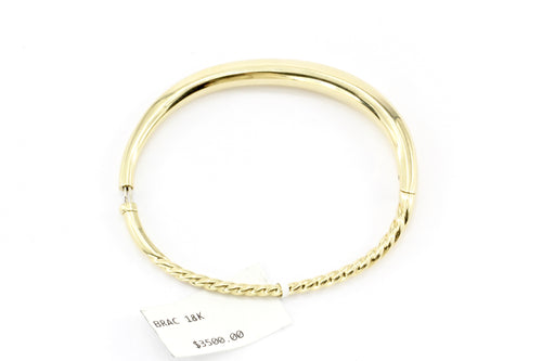 David Yurman Pure Form Smooth Bangle Bracelet in 18K Gold 6.5 mm - Queen May