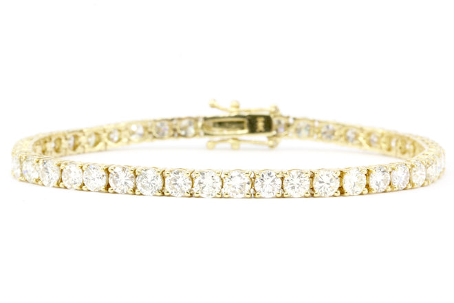 9 CTW 45 Diamond 14K Gold Tennis Bracelet - Queen May