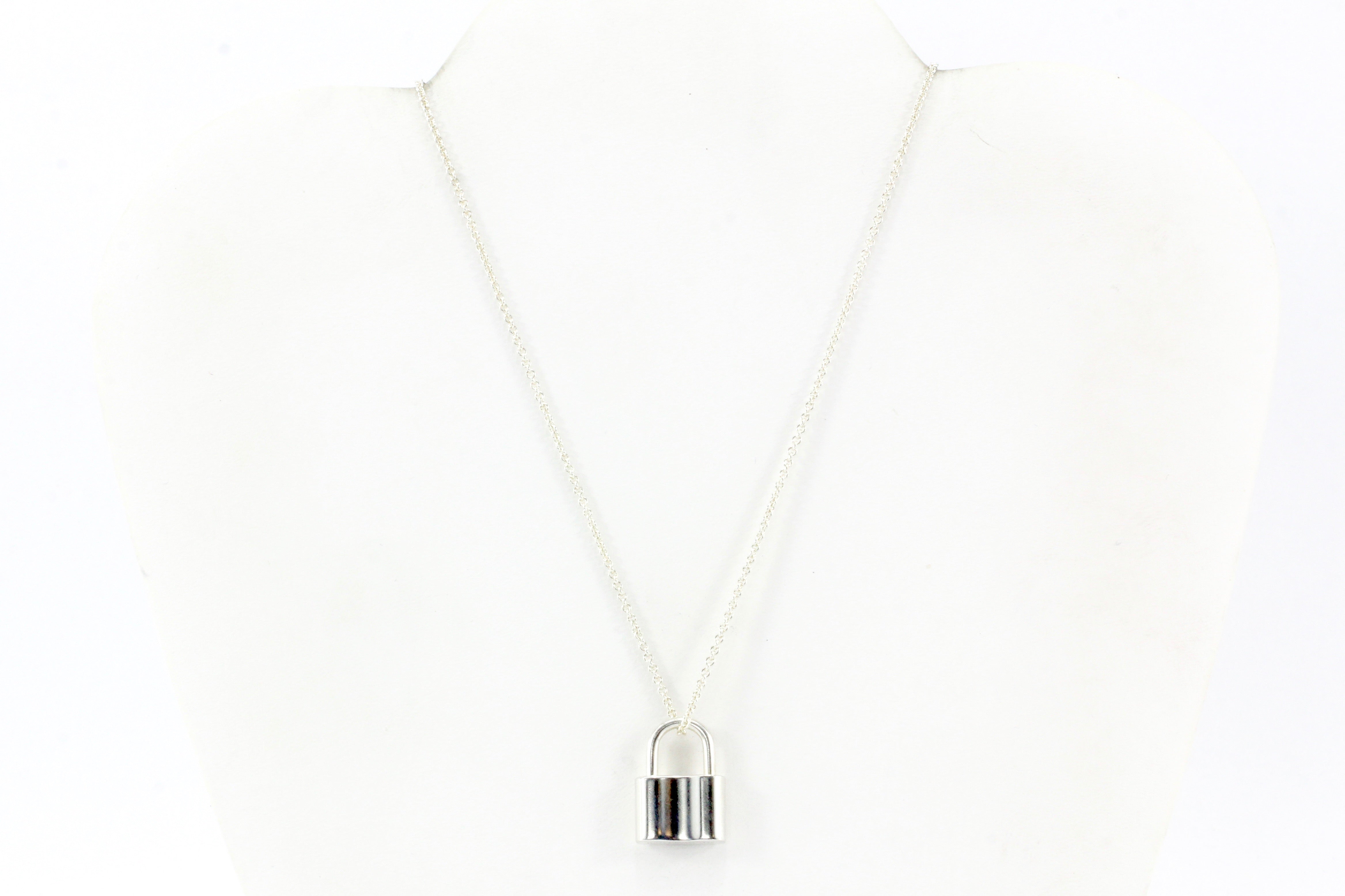 Tiffany and Co. Sterling Silver 1837 Lock Necklace at 1stDibs