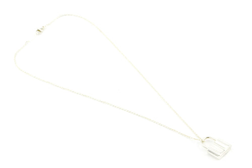 Tiffany & Co. Sterling Silver 1837 Lock Pendant Necklace - Yoogi's Closet