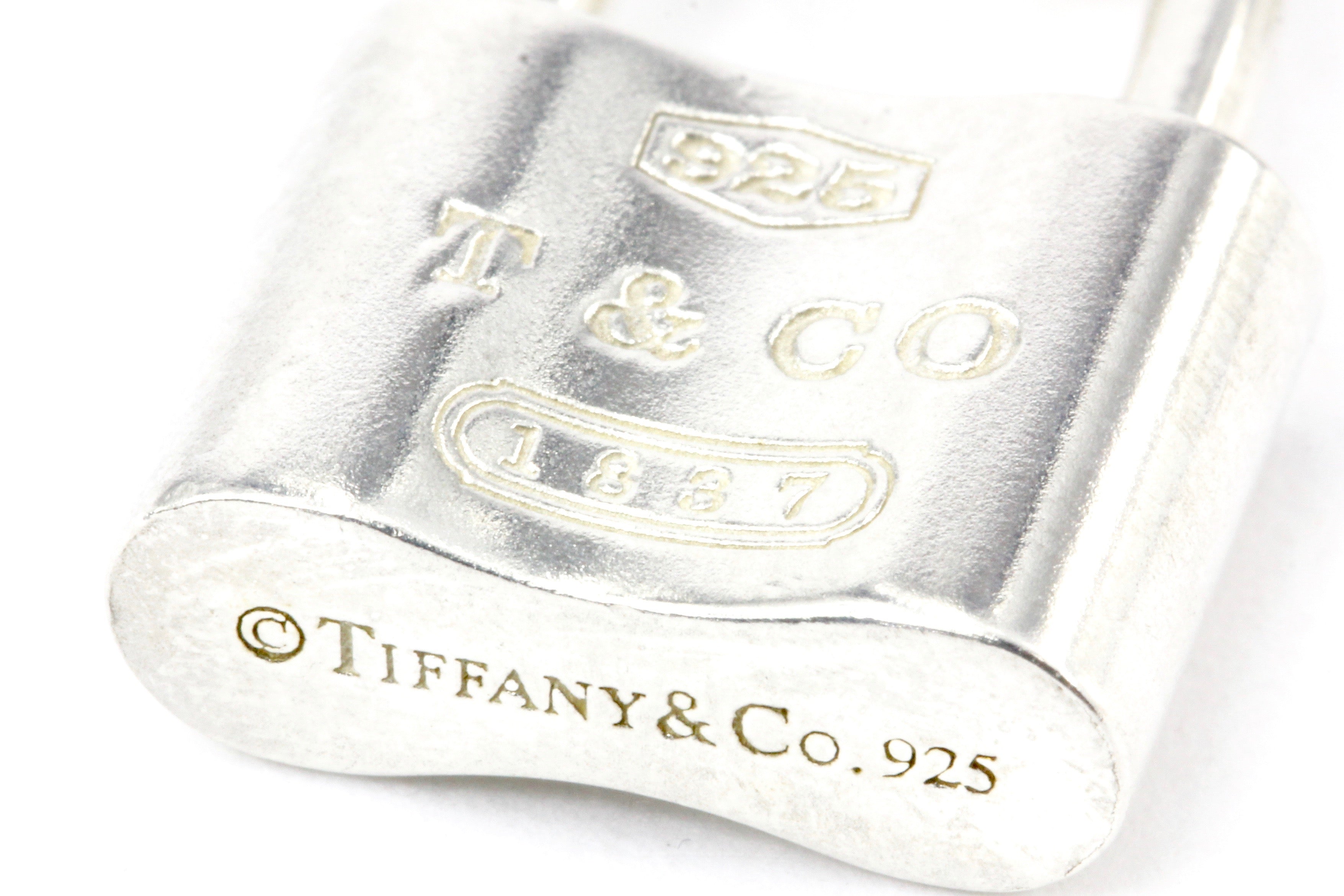 Tiffany & Co 1837 Lock Pendant Necklace Silvery Silver Metal ref.802815 -  Joli Closet