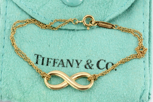 Tiffany & Co 18K Rose Gold Infinity Bracelet 6" - Queen May