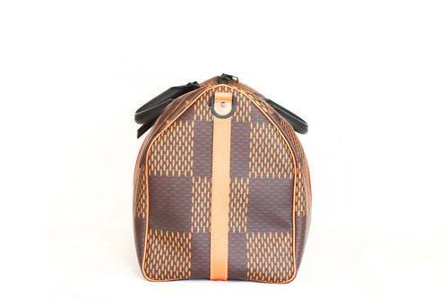 Louis Vuitton x Nigo Limited Collaboration 2020 Drip Giant Damier Keepall Bandouliere - Queen May