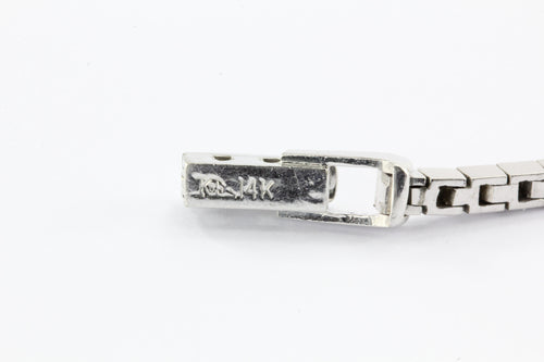 Art Deco Platinum & 14K White Gold Diamond & Onyx Conversion Bracelet - Queen May