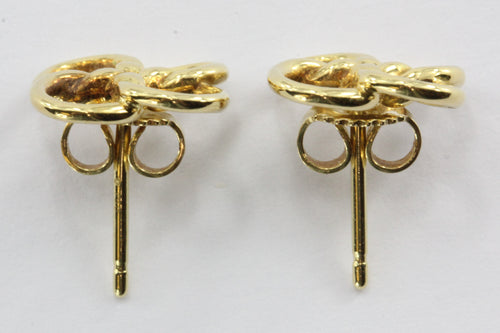 Tiffany & Co 18K Gold Elsa Peretti Quadrifoglio Four Leaf Clover Earrings - Queen May