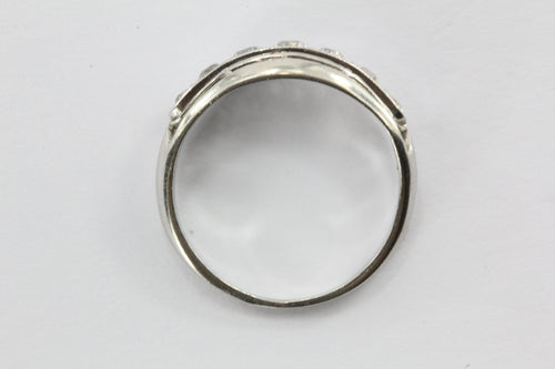 Antique Platinum Old European .36 CTW Diamond Engagement Ring Size 6 - Queen May