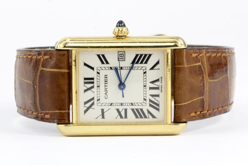 Cartier 18K Yellow Gold Tank Watch - Queen May