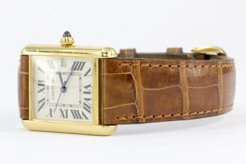 Cartier 18K Yellow Gold Tank Watch - Queen May