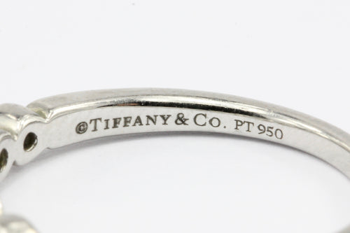Tiffany & Co Jazz Platinum Diamond Graduated Band Ring Size 7.5 - Queen May
