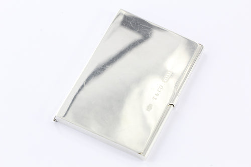 Tiffany & Co Sterling Silver 1837 Business Card Holder Card Case NO MONOGRAM - Queen May