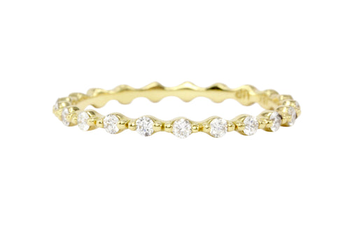 18K Yellow Gold .35 CTW Eternity Band Size 6 - Queen May