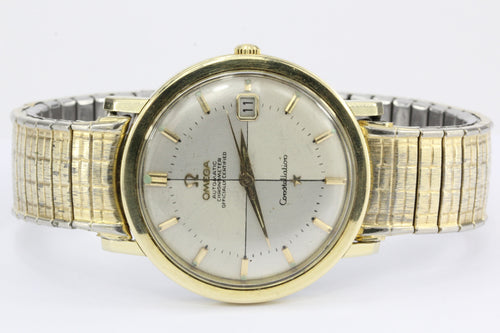 Omega Constellation Automatic Gold Tone 1963 Calendar Watch - Queen May