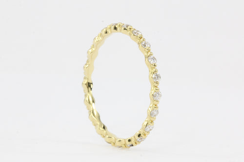 18K Yellow Gold .35 CTW Eternity Band Size 6 - Queen May