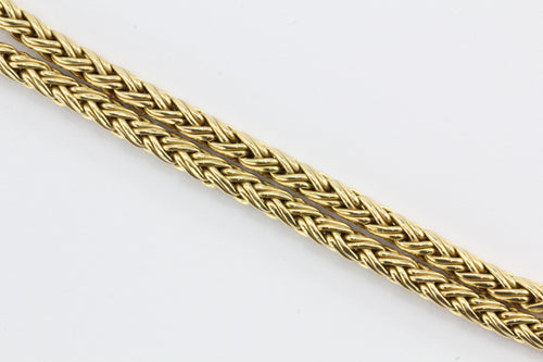 Tiffany & Co 14K Yellow Gold Woven Braided Necklace 18" - Queen May