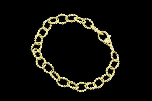 Lagos Caviar Gold Collection 18K Gold Fluted Oval Link Bracelet - Queen May