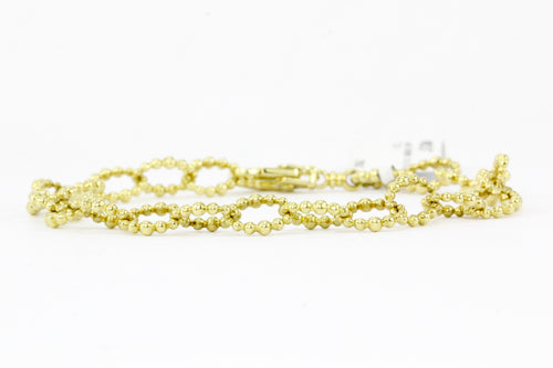 Lagos Caviar Gold Collection 18K Gold Fluted Oval Link Bracelet - Queen May