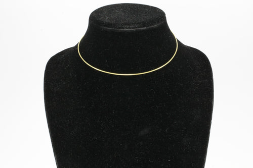 Tiffany & Co 18K Gold Simple Hook Collar Necklace - Queen May