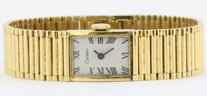 Vintage Cartier 18K Gold Girard Perregaux Tank Watch c.1950's - Queen May
