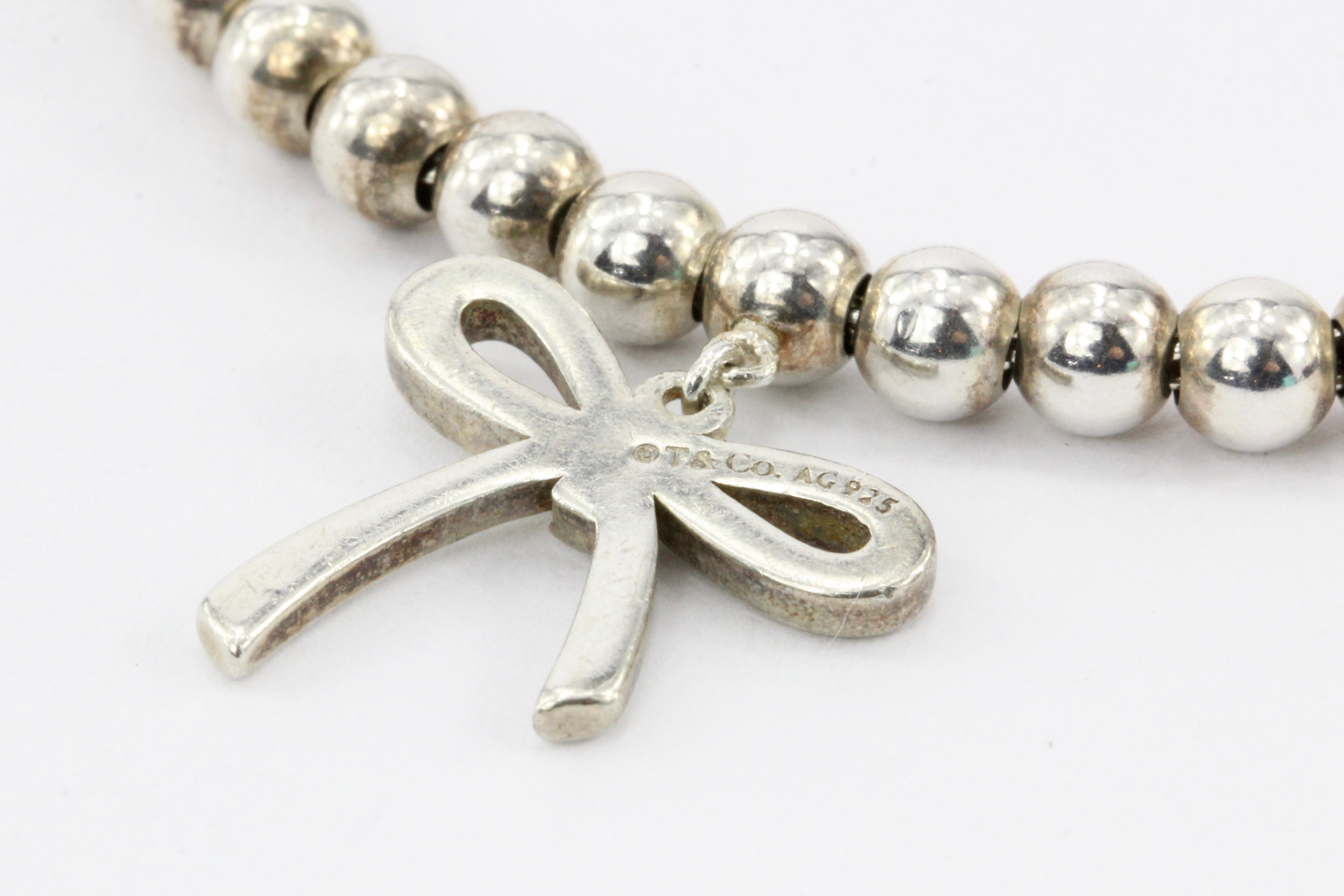 Tiffany buy & Co “Bow” bead Bracelet