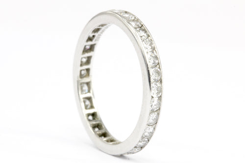 Tiffany & Co Platinum Diamond Eternity Band Size 6.5 Circa 1950s - Queen May